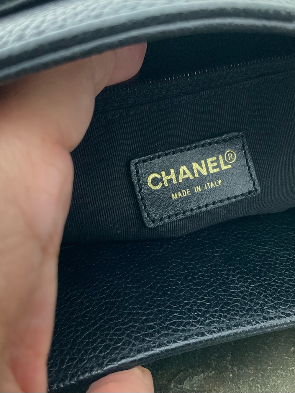 CHANEL BUNDLE Black Leather Tote, Long Flap Wallet, Zip Wallet - Picture 6 of 16